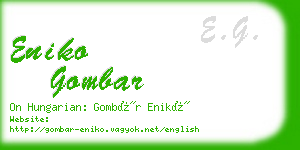 eniko gombar business card